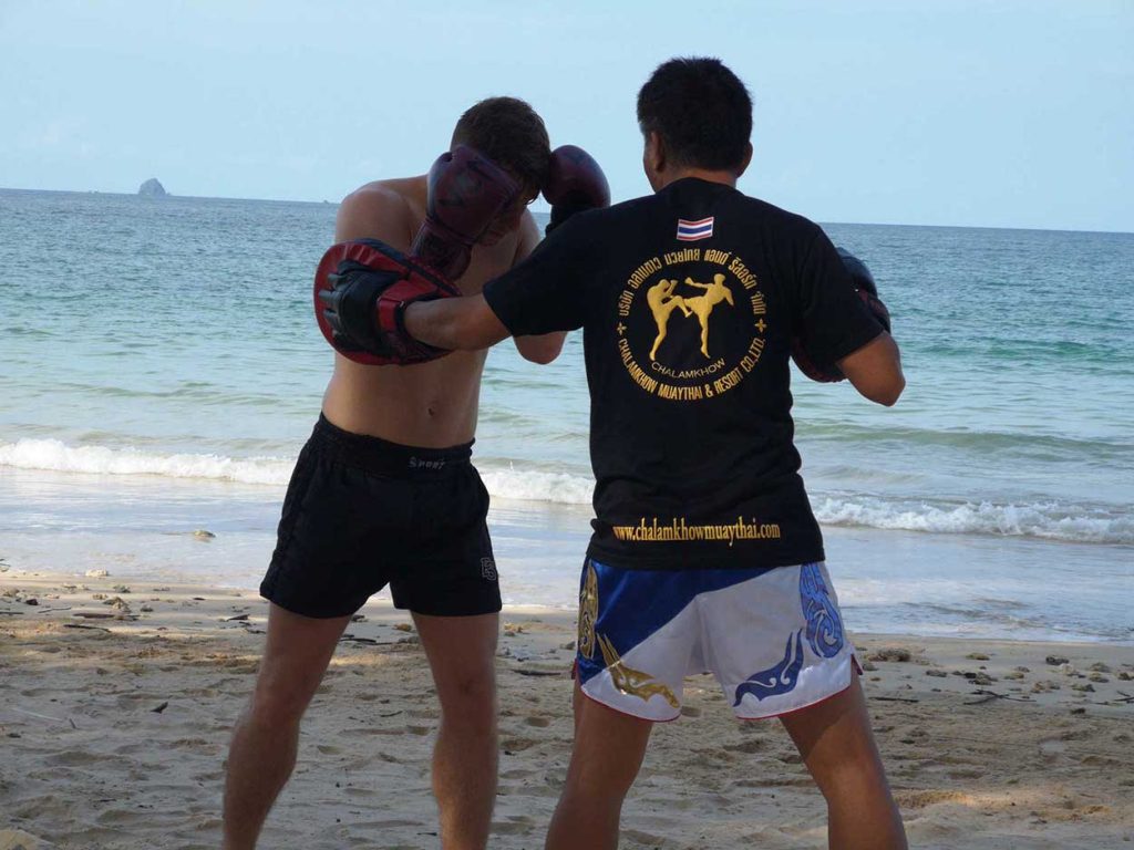 Muay Thai Training am Strand